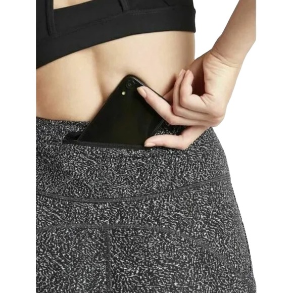 Athleta Lighting Static 7/8 Tight Leggings Womens High Rise Stretch Black Medium - Picture 4 of 14